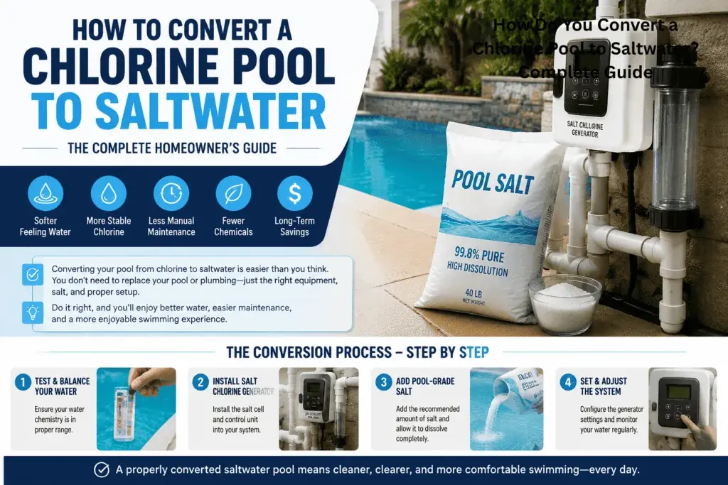 How Do You Convert a Chlorine Pool to Saltwater- Broomful.com