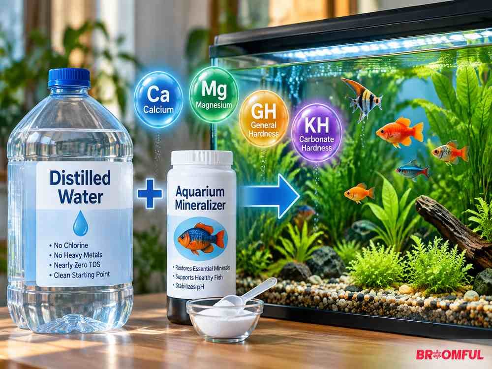 Is distilled water good for fish tank