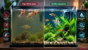 Fix nitrite levels in a fish tank